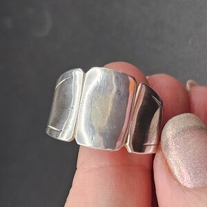 Sterling Silver Modernist Band Ring